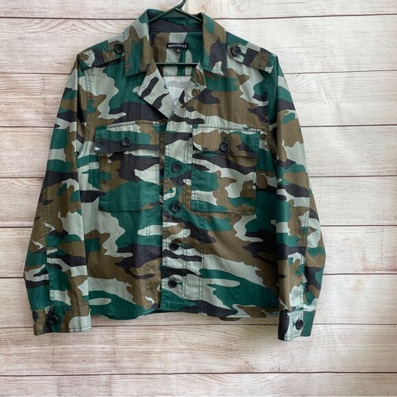 J CREW MERCANTILE CAMOUFLAGE JACKET - Picture 1 of 7